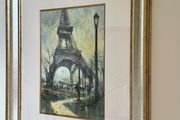 large framed print of the Eiffel Tower