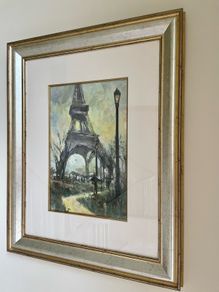 large framed print of the Eiffel Tower