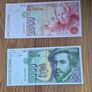 Pre Euro Spain Peseta Banknotes Complete High Denomination Set Image 7