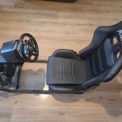 Thrustmaster T128 Racing Wheel / Pedals with ADX FireBase RS03 Racing Simulation Seat for PS5 / PC