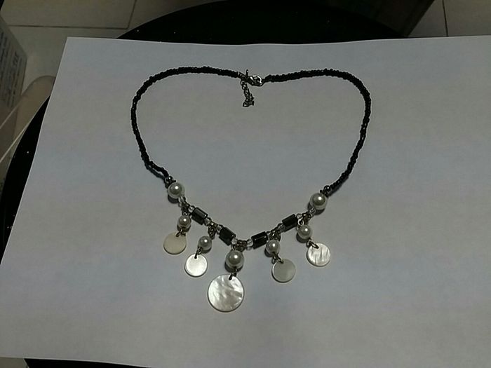 Cute beaded pearl elegant necklace