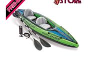 Challenger Kayak 2 Person Inflatable Canoe with Aluminum Oars and Hand Pump (FREE SHIPPING)