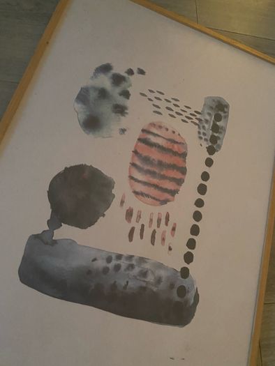 Framed Watercolor/Scandinavian Style Print