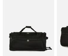 4 black wheelie bags