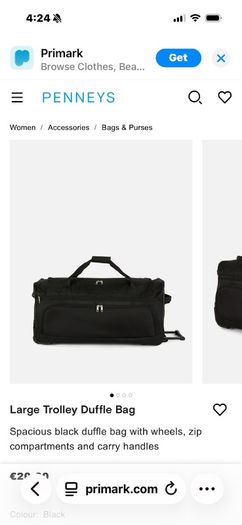 4 black wheelie bags