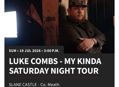 Luke combs tickets