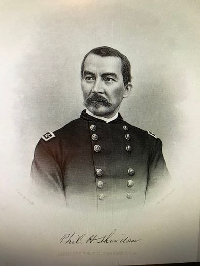 General Phil Sheridan 1865 at Five Forks framed