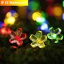 Solar String Lights Garden, 23ft 8 Modes 50 LED Blossom Solar Powered Fairy Lights Waterproof Outdoor Flower String Lights for Patio, Yard, Tree, Home, Lawn, Wedding, Party Decorations (Multi Colour) Image 7