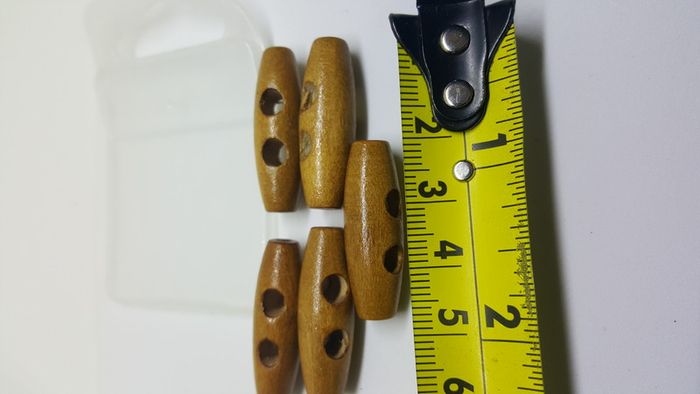 30mm Wooden Toggles Button 5 pcs