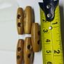 30mm Wooden Toggles Button 5 pcs Image 2
