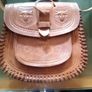 real. leather  hand  bag Image 4