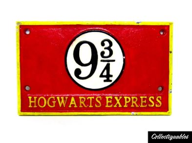 Harry Potter Hogwarts Express Platform 9 34 Cast Iron Sign 8 X55 Harry ...