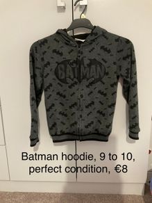 Batman hoodie 9 to 10