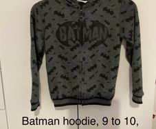 Batman hoodie 9 to 10