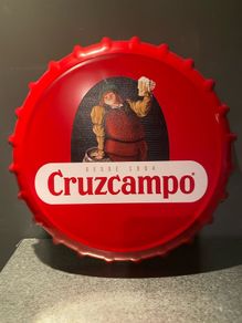 Cruzcampo Bottle cap wall sign