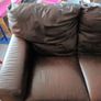 Italian Brown Leather Sofa Image 2