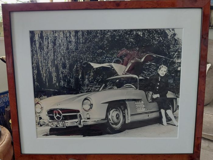 Zsa Zsa Gabor vintage framed original photo 53cm x 43cm