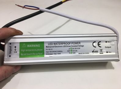 100W LED Driver Waterproof 12V