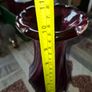 Large Mid-Century Chribska Glass-works Cranberry Art Glass Vase designed by Josef Hospodka postage available or collection Image 3