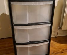 3 drawer plastic storage