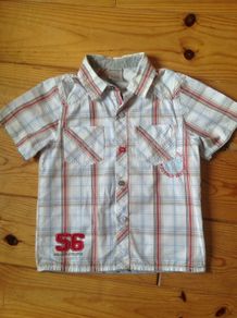 Age 2-3 Blue White Red Shirt