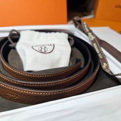 Genuine Hermes reversible leather belt