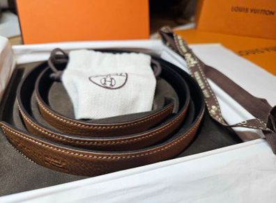 Genuine Hermes reversible leather belt