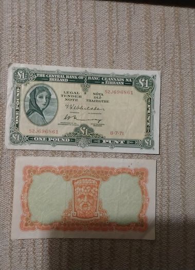Two Eire Banknotes