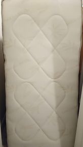 Single bed and mattress