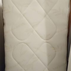 Single bed and mattress