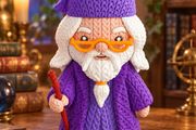Albus Dumbledore Inspired Crochet-Style Figure Harry Potter Decoration