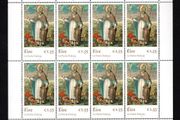 2018 Ireland St Patrick's Day Commemorative Stamp Sheetlet Plate 1A1A1A1A1A Mint Never Hinged (MNH)