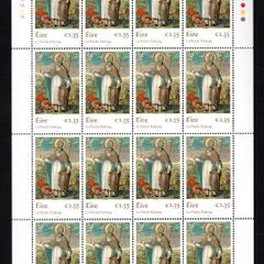 2018 Ireland St Patrick's Day Commemorative Stamp Sheetlet Plate 1A1A1A1A1A Mint Never Hinged (MNH)