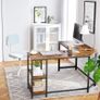 _Corner Desk, L-Shaped Computer Table, Study Table, with Storage Shelf, for Home Office, Easy Assembly Image 3