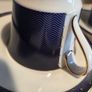 Wedgwood China Midnight design tea cup and saucer duo. Perfect. Image 4