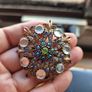 Vintage Brooch. Dominant Blue Theme. Image 3