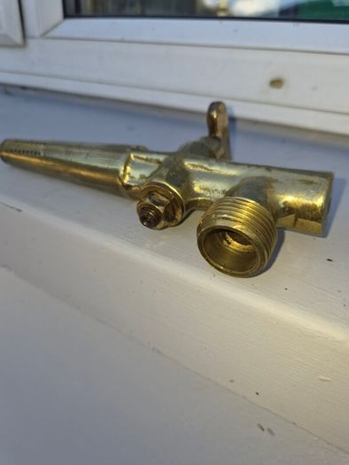 old brass  whiskey  tap