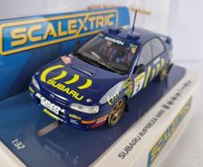 Scalextric C4555 Impreza WRX Carlos Sainz Slot Car  ( supercar classic WRC Rally )