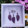 Handmade Feather Gemstone jewellery set Image 2