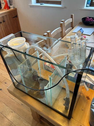 Aquarium setup with sump