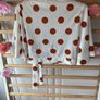 top new look wrap effect cropped top with bell sleeves size 10 Image 6
