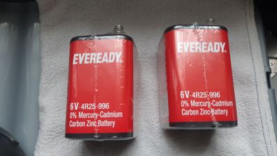 Eveready 6v Lantern Battery Batteries 996 4R25 1209