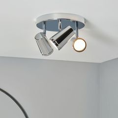 Trasi Spot Round Plate IP44 - Chrome