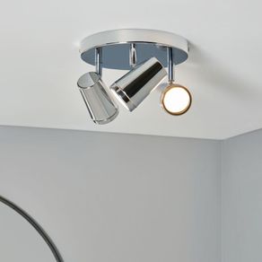 Trasi Spot Round Plate IP44 - Chrome