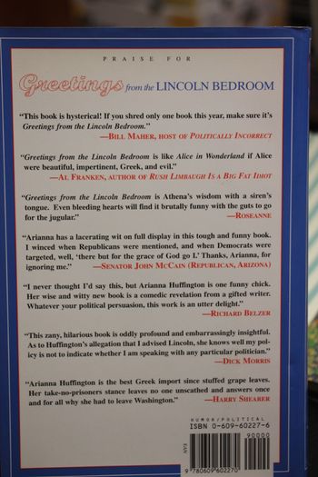 Greetings from the Lincoln Bedroom