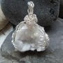 Druzy wirewrapped pendant.Gemstone pendant,Gemstone jewellery Image 3