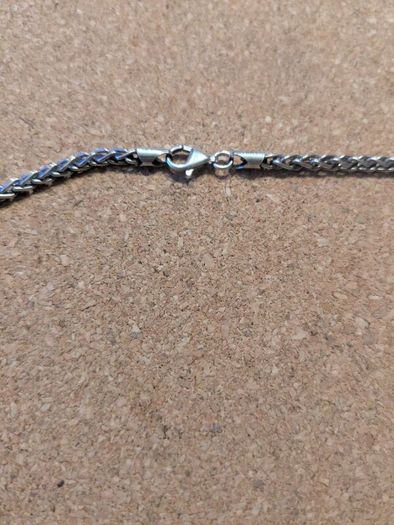 Silver necklace with locket pendant heart