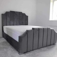 Double & King Size Bed Frame With Mattress Opt