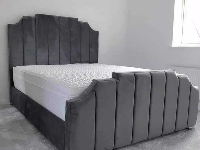 Double & King Size Bed Frame With Mattress Opt