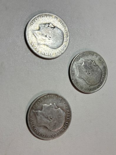 3 Uk Florins 1921/1922/1929